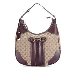 1:1 Gucci 247287 Cathrine Medium Hobo Bags-Coffee Fabric